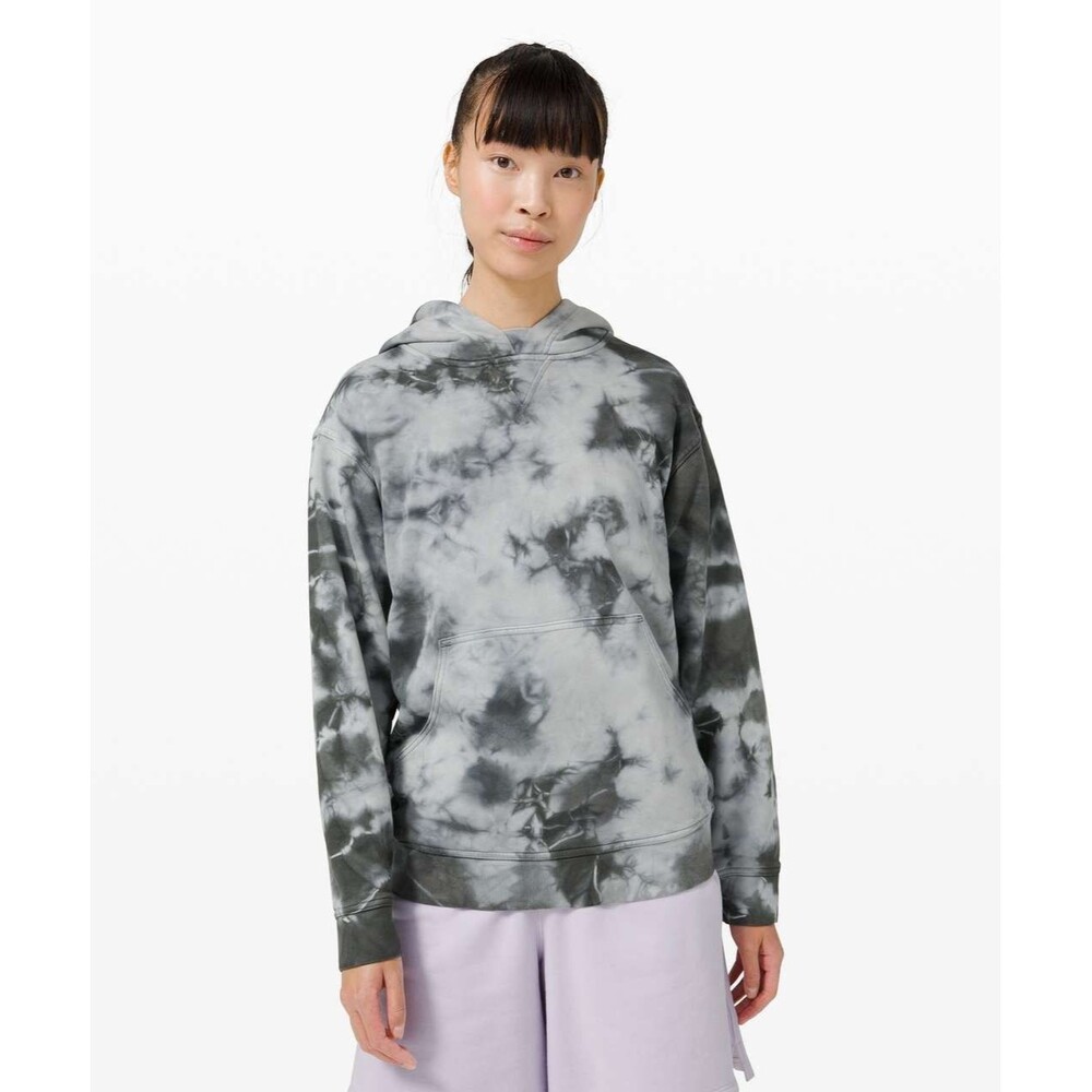 Lululemon All Yours HoodieEarth Dye Stone Long Sleeve Sweatshirt W3DXGS Size 12